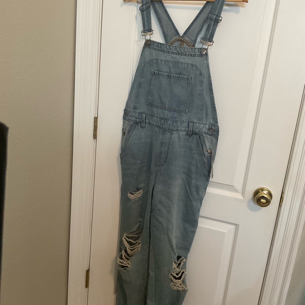 Denim overalls